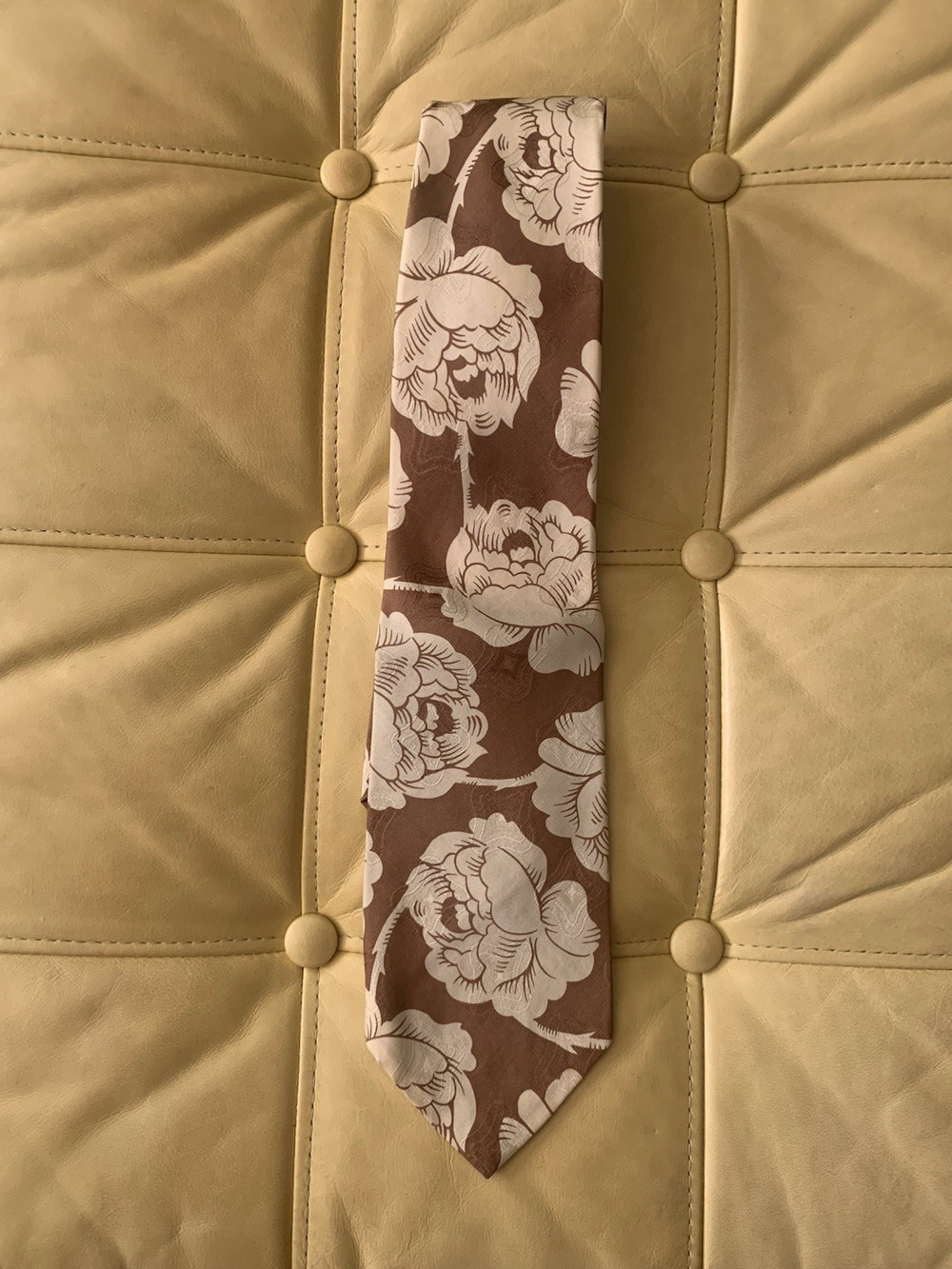 1990s Polo Ralph Lauren Floral Roses Silk Tie | Vintage USA Made Necktie